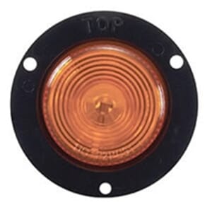 Optronics Amber 2" Sealed Flange-Mount Round Side Marker/Clearance Light - MC52ABK