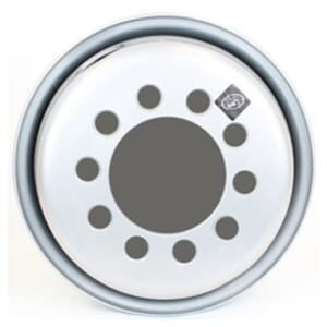 17.5" x 6.75" 10-8.75" bolt circle Dual wheel - 17567510SP2W