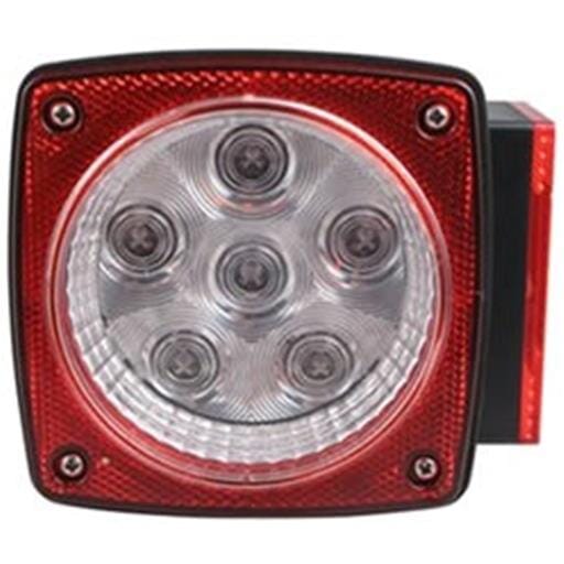 Optronics Miro-Flex Universal Stud-Mount Combination LED Tail Light w/ License Light - STL93RB