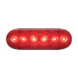 Optronics 6” Oval Sealed LED Stop/Turn/Taillight (6 diodes) - STL12RBK