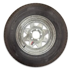 13" Galvanized Wheel and Bias Tire ST20575D13C with a 5-4.5" Bolt Circle - JG13X45GSWT11B-PMK