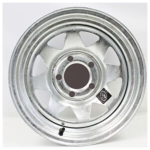 Thirteen Inch Galvanized Spoke 5-4.5" Bolt Circle Trailer Wheel - JG13X45GS