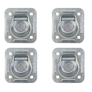 Buyers Products 4-Pack Heavy Duty Recessed Rope Ring Zinc Plated - B801AX4