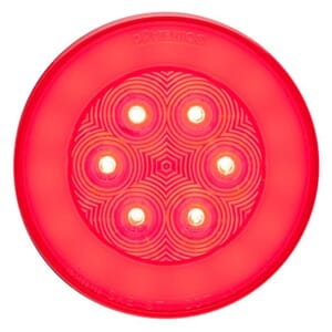 Optronics 4" Round GloLight Stop/Turn/Taillight RED -STL101RBK