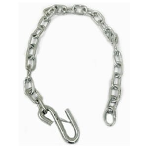 36" X 1/4" 1-HOOK SAFETY CHAIN, 5,000 lbs. capacity.
