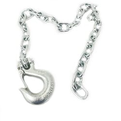 42" X 3/8" 1-HOOK SAFETY CHAIN, 16,200 lbs.