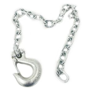 3/8" x 41" safety chain, 16200# cap. 1 forged slip hook - SC3841-G43K