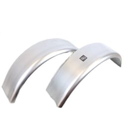 Two Round Single 12"-wheel Fender 28"Lx7"Wx10.5"H (16-gauge steel) - 2304X2