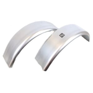 Two Round Single 12"-wheel Fender 28"Lx7"Wx10.5"H (16-gauge steel) - 2304X2