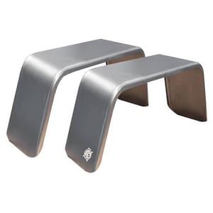 Pair of Square Single Fenders Recommended for 14"-16" Wheels - TFT68SEX2