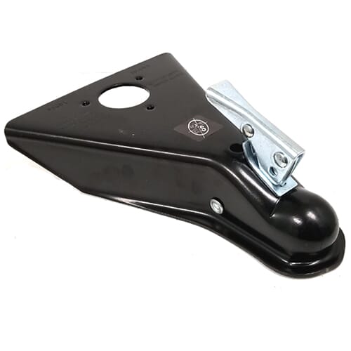 RAM® 2" Ball 5,000 lbs. Capacity 50-degree Stamped A-frame Top Latch Coupler - CA-5100-B