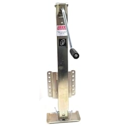 2,500 lbs. capacity RAM® Fixed Mount Bolt-on Zinc Heavy Duty Drop Leg Trailer Jack with Foot -MJSQ-2500B