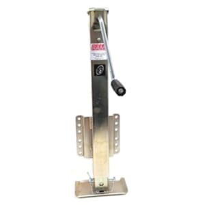 2,500 lbs. capacity RAM® Fixed Mount Bolt-on Zinc Heavy Duty Drop Leg Trailer Jack with Foot -MJSQ-2500B