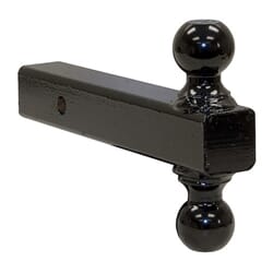 Buyers Products Dual Ball Hitch Solid Shank With Black Balls (2 in., 2-5/16 in.) - 1802215