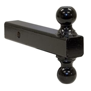 Buyers Products Dual Ball Hitch Solid Shank With Black Balls (2 in., 2-5/16 in.) - 1802215