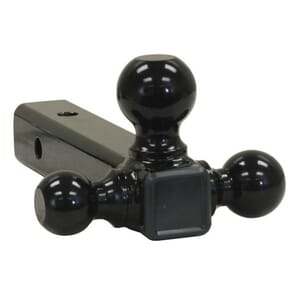 Buyers Products Tri-Ball Hitch-Solid Shank with Black Towing Balls - 1802200