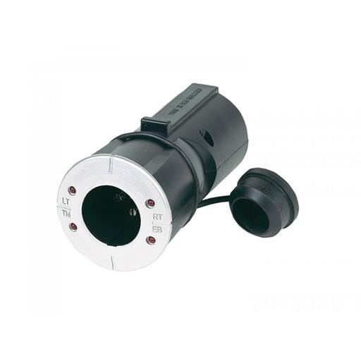 7 RV Blade to 6 Pole Round with LED Test Lights (center pin auxiliary) - 47525