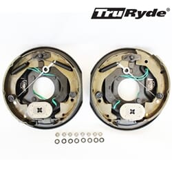Pair of 10" x 2 1/4" TruRdye® Self-Adjusting Electric Brake Assemblies for 3,500 lbs. Trailer Axles - 23158AUTO-IPS
