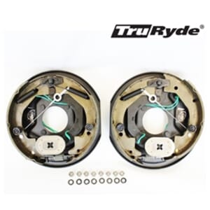 Pair of 10" x 2 1/4" TruRdye® Self-Adjusting Electric Brake Assemblies for 3,500 lbs. Trailer Axles - 23158AUTO-IPS