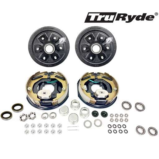 6-5.5" Bolt Circle 3,500 lbs. TruRyde® Trailer Axle Electric Brake Kit - BK655ELE-IPS