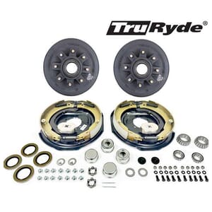 8-6.5" Bolt Circle 1/2" Studs 7,000 lbs. TruRyde® Trailer Axle Electric Brake Kit - BK42865ELE-IPS