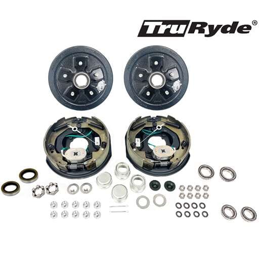 5-4.75" Bolt Circle 3,500 lbs. TruRyde® Trailer Axle Self-Adjusting Electric Brake Kit - BK5475ELEAUTO-IPS