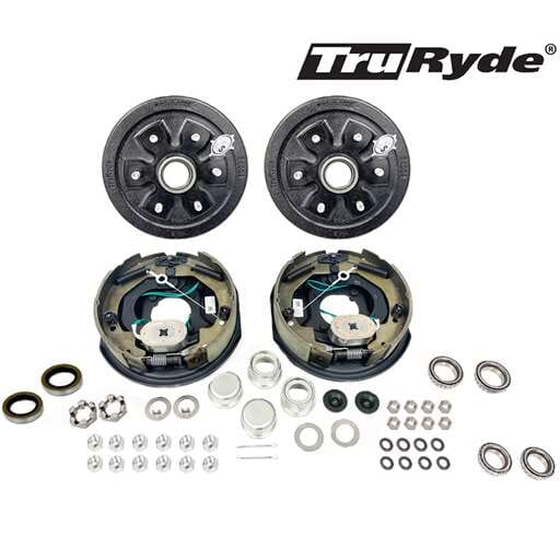 6-5.5" Bolt Circle 3,500 lbs. TruRyde® Trailer Axle Self-Adjusting Electric Brake Kit - BK655ELEAUTO-IPS