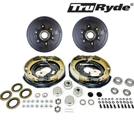 6-5.5" Bolt Circle 5,200 lbs. TruRyde® Trailer Axle Self-Adjusting Electric Brake Kit - BK13ELEAUTO-IPS