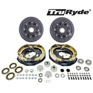 8-6.5" Bolt Circle 7,000 lbs. 1/2" Studs TruRyde® Trailer Axle Self-Adjusting Electric Brake Kit - BK42865ELEAUTO-IPS