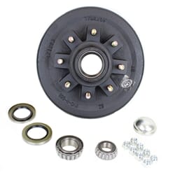 TruRyde® 8-6.5" Bolt Circle Trailer Hub/Drum 9/16" studs with Parts for a 7,000 lbs. Trailer Axle - 42865LB3E-916