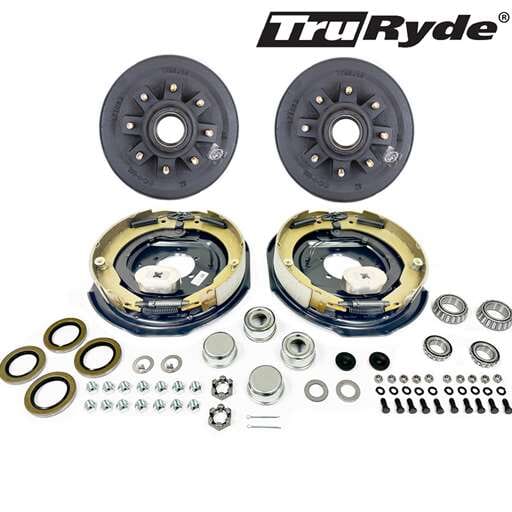8-6.5" Bolt Circle 9/16" Stud TruRyde® 7k Trailer Axle Electric Brake Kit - BK42865ELE-916