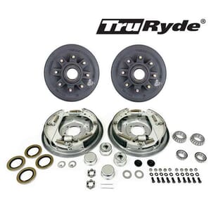 8-6.5" Bolt Circle 9/16" Stud TruRyde® 7k Trailer Axle Hydraulic Brake Kit