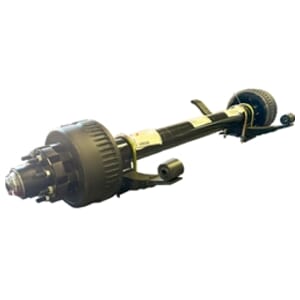 Dexter® 12,000 lbs. Electric Brake Trailer Axle with a 74" Track and 46" Spring Centers includes Fortress® Aluminum Oil Caps - 7517514