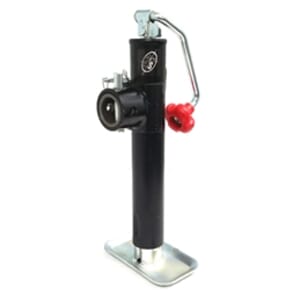 5,000 lb. Top WInd Ram® Tubular Swivel Jack with Weld-on Pipe Mount. 10" Travel - TJP-5001-B