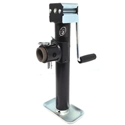 5,000 lb. Side Crank Tubular Swivel Ram Trailer Jack with Weld-on Pipe Mount 10" Travel - TJP-5001S-B