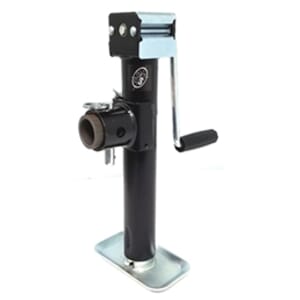 5,000 lb. Side Crank Tubular Swivel Ram Trailer Jack with Weld-on Pipe Mount 10" Travel - TJP-5001S-B