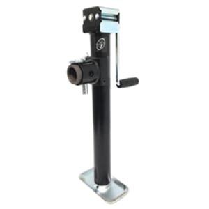 5,000 lb. Side Wind Ram Tubular Swivel Jack with Weld-on Pipe Mount. 15" Travel - TJP-5002S-B