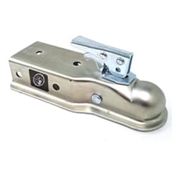 Ram 2" ball 3" channel zinc straight tongue coupler 5,000 lbs.