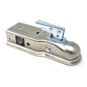 Ram 2" ball 3" channel zinc straight tongue coupler 5,000 lbs.