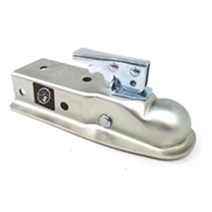 Ram 2" ball 2.5" channel zinc straight tongue coupler 3500 lbs.