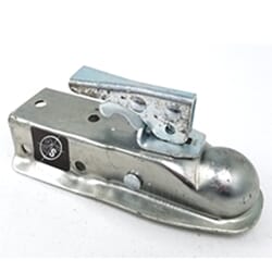 Ram 1 7/8" ball 2" channel zinc straight tongue coupler 2000 lbs.