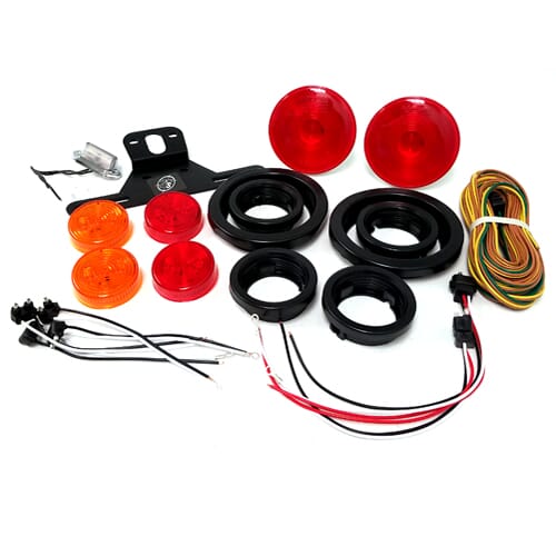 Optronics One Diode LED Kit Round for Single Axle Trailer - SWWKIT202