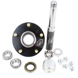 Round R104BT8X BT8 Spindle & 5-4.5" Bolt Circle Trailer Hub - R1BT8BT122E