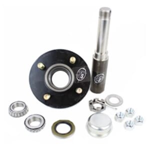 Round R204BT8X BT8 Spindle & 4-4" Bolt Circle Trailer Hub - R2BT8BT121E