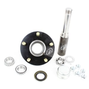 Round R204BT8X BT8 Spindle & 5-4.5" Bolt Circle Trailer Hub - R2BT8BT122E