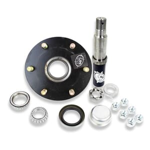 Round R20484X 84 Spindle & 6-5.5" Bolt Circle Trailer Hub - R284655LB1E