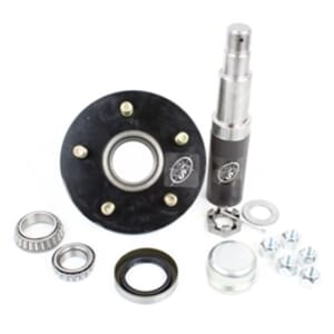 Round R30484X 84 Spindle & 5-4.5" Bolt Circle Trailer Hub - R384545LB1E