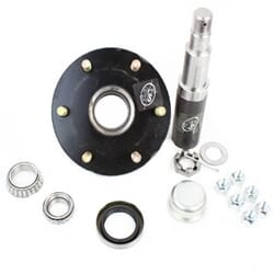 Round R30484X 84 Spindle & 6-5.5" Bolt Circle Trailer Hub - R384655LB1E