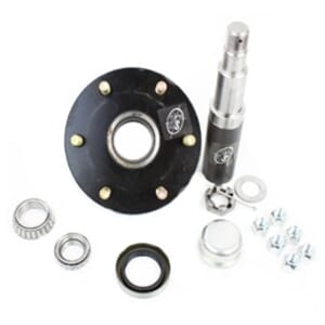 Round R30484X 84 Spindle & 6-5.5" Bolt Circle Trailer Hub - R384655LB1E