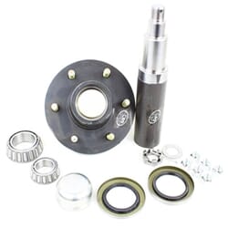 Round R50642X 42 Spindle & 6-5.5" Bolt Circle Trailer Hub - R54213HLB1E